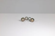 Todd Reed cufflinks made with Palladium, Tahitian Pearls, Autumn™ Diamonds (~1.53ct) and raw diamond cubes (~.02ct)
